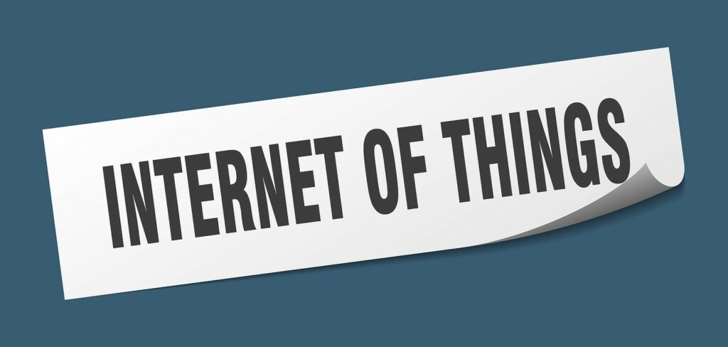 The words "Internet of things"